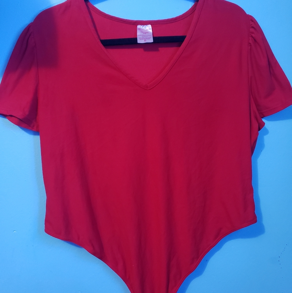 Red bodysuit
